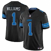 Men & Women & Youth Detroit Lions #1 Jameson Williams Black 2025 F.U.S.E. Vapor Limited Stitched Jersey,baseball caps,new era cap wholesale,wholesale hats